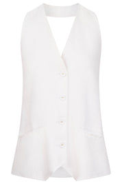 Maris Halter Vest - White