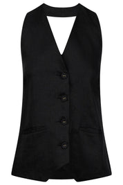 Maris Halter Vest - Black