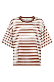 Paloma Striped Tshirt - Dune / White