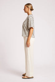 Paloma Striped Tshirt - Black / White