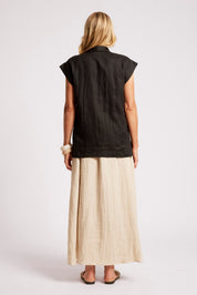 Maris Blazer Vest - Black