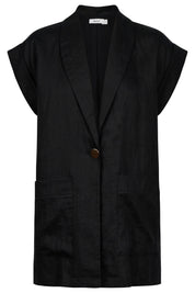 Maris Blazer Vest - Black