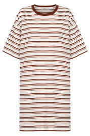 Paloma Striped Dress - Dune / White