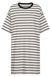 Paloma Striped Dress - Black / White