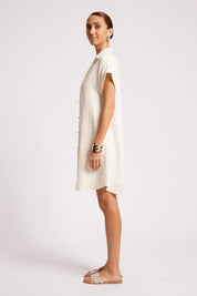Maris Shirt Dress - White