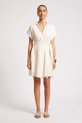 Maris Shirt Dress - White
