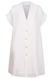 Maris Shirt Dress - White