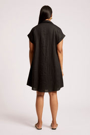 Maris Shirt Dress - Black
