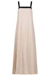Maris Splice Tank Maxi Dress - Tusk / Black