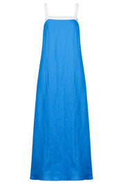 Maris Splice Tank Maxi Dress - Marine / White