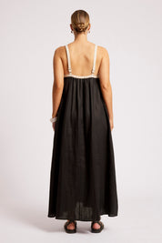 Maris Splice Tank Maxi Dress - Black / Tusk