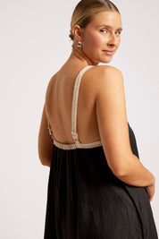 Maris Splice Tank Maxi Dress - Black / Tusk