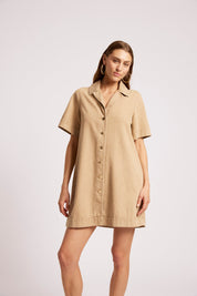 Dusk Denim Shirt Dress - Dune