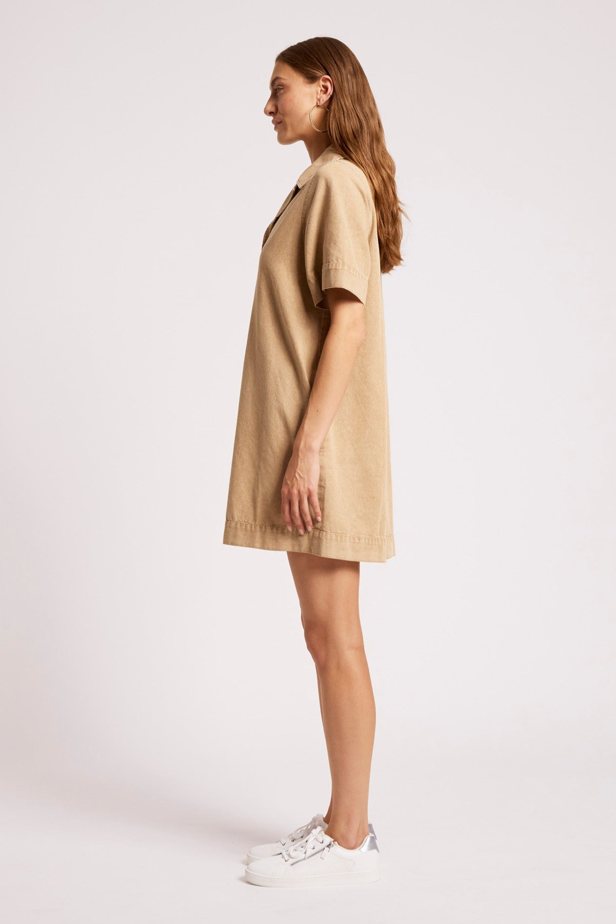 Dusk Denim Shirt Dress - Dune