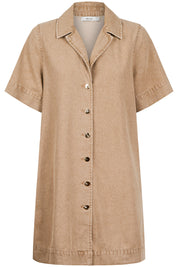 Dusk Denim Shirt Dress - Dune