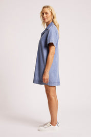 Dusk Denim Shirt Dress - Denim