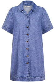Dusk Denim Shirt Dress - Denim
