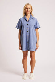 Dusk Denim Shirt Dress - Denim