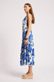 Gaia Tank Maxi Dress - Azure