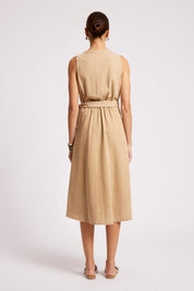 Dusk Denim Wrap Dress - Dune