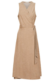 Dusk Denim Wrap Dress - Dune