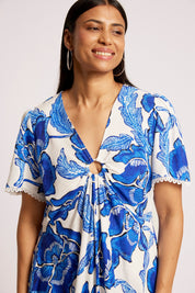 Gaia Maxi Dress - Azure