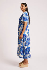 Gaia Maxi Dress - Azure