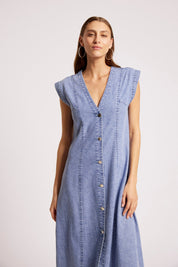 Dusk Denim Maxi Dress - Denim