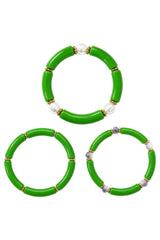 Pelagia Bracelet Set - Green