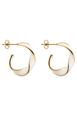Coast Twist Hoop - White