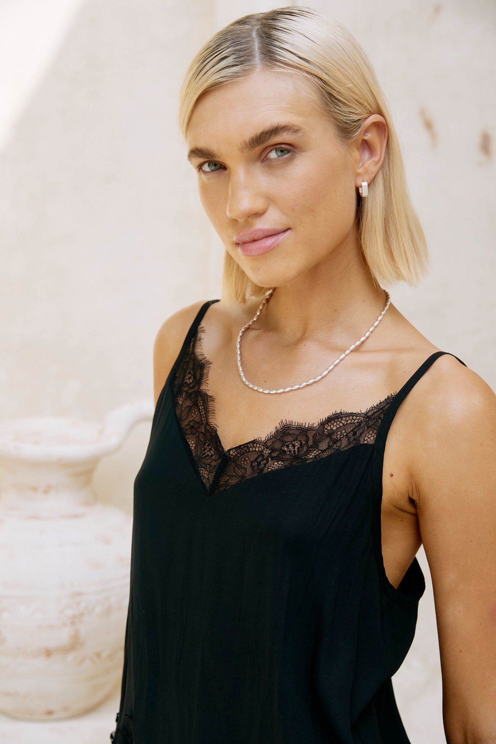 Eden Cube Earring - Silver