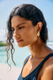 Paloma Earring - Gold / Green