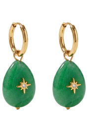 Paloma Earring - Green Drop