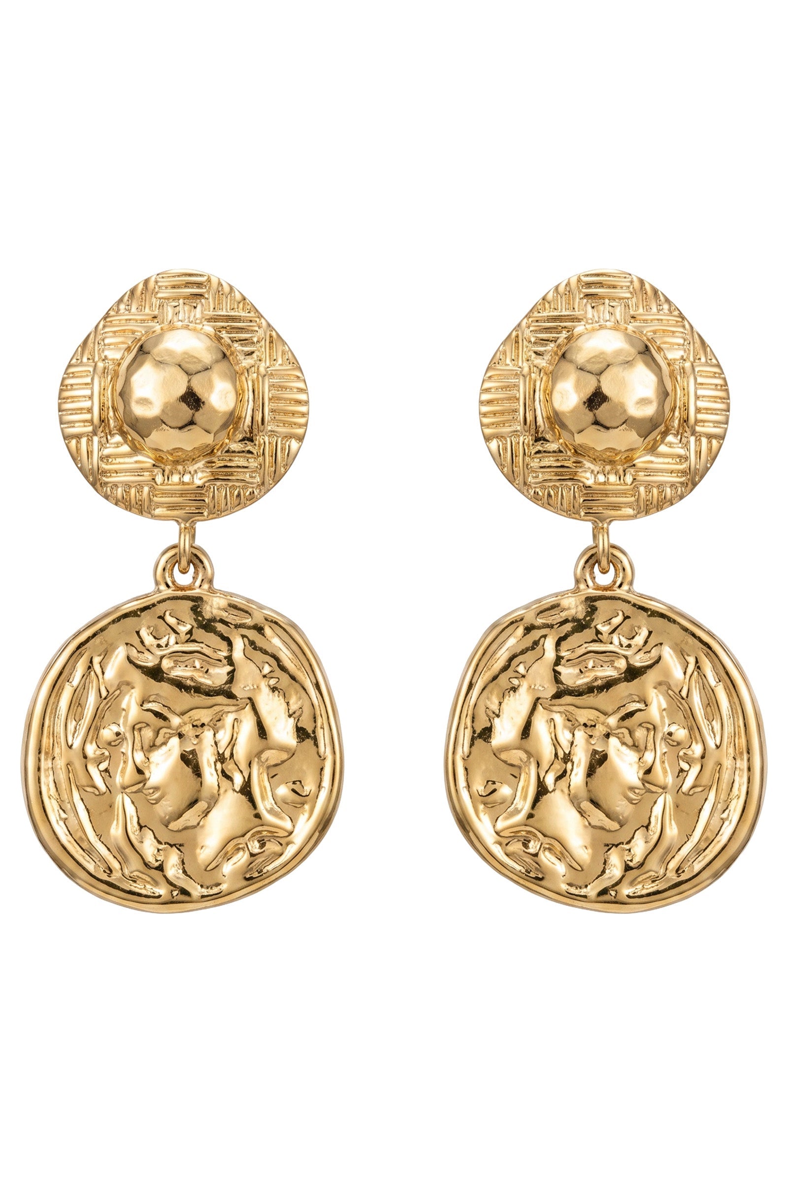 Dusk Earring - Gold Coin