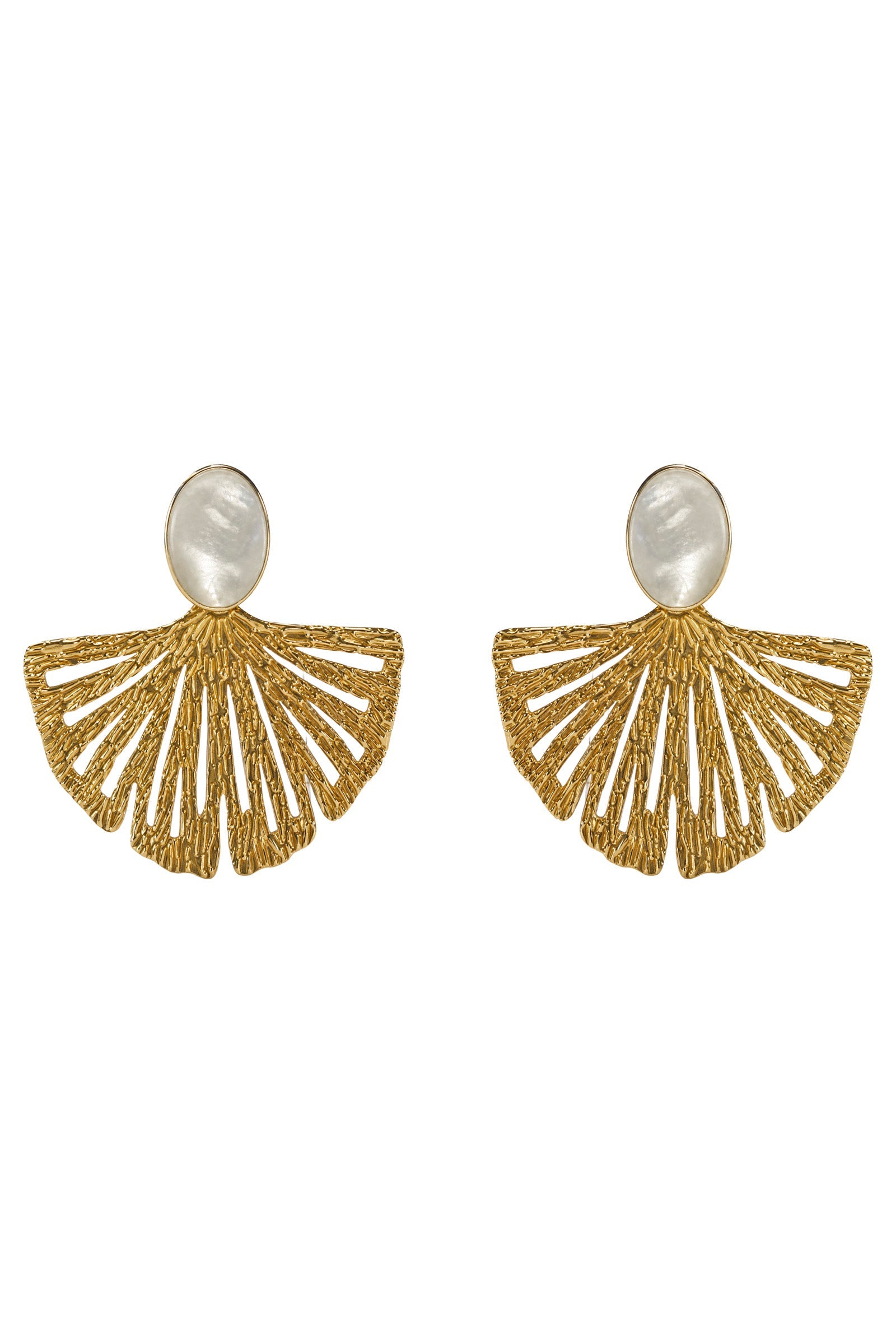 Drift Earring - Gold Fan