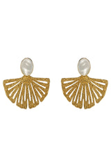 Drift Earring - Gold Fan