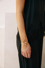 Solara Cuff - Gold / Pearl