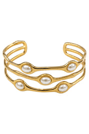 Solara Cuff - Gold / Pearl