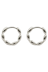 Solara Earring - Silver Hoop