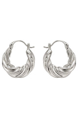 Solara Earring - Silver Twist