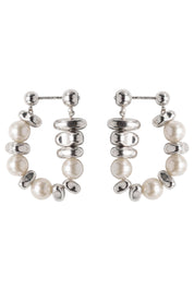 Solara Earring - Silver / Pearl