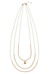 Retreat Necklace - Matt Gold / Ivory