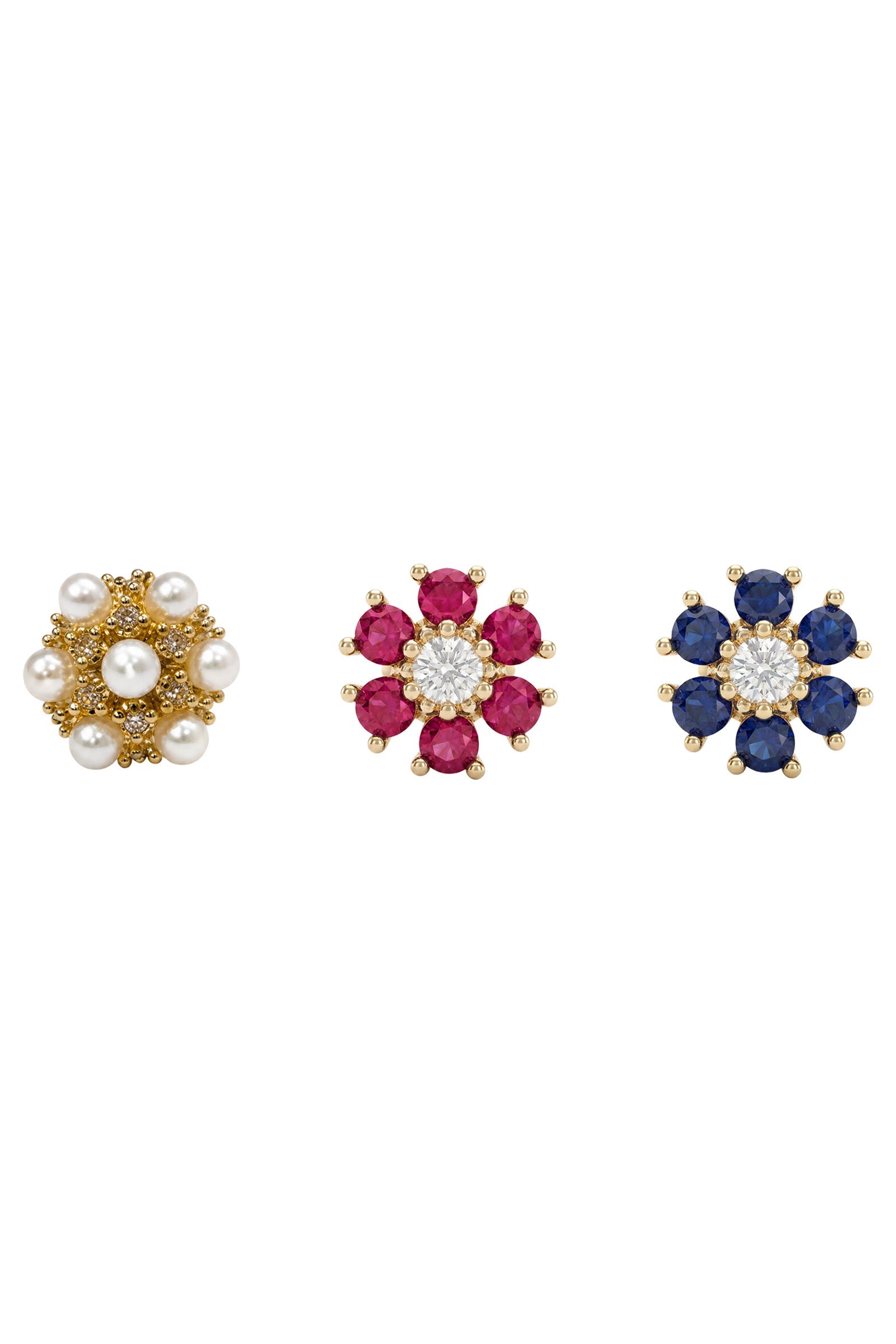 Heritage Trio Earrings - Floral