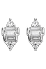 Heritage Earring - Stud / Diamante Silver