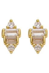Heritage Earring - Stud / Diamante Gold