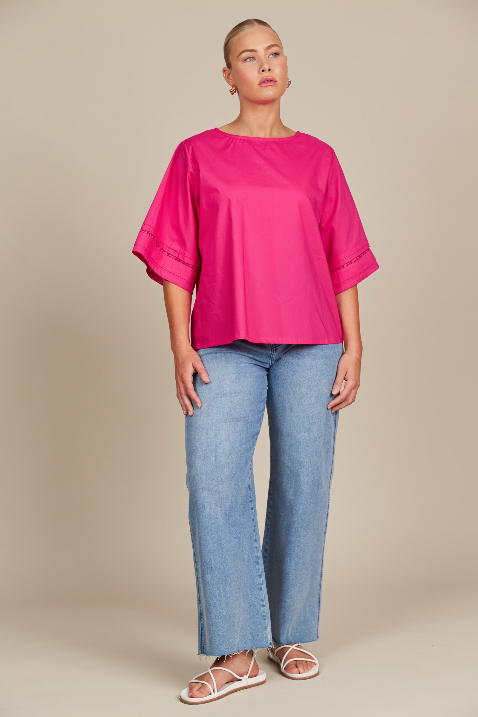 Remi Top - Raspberry