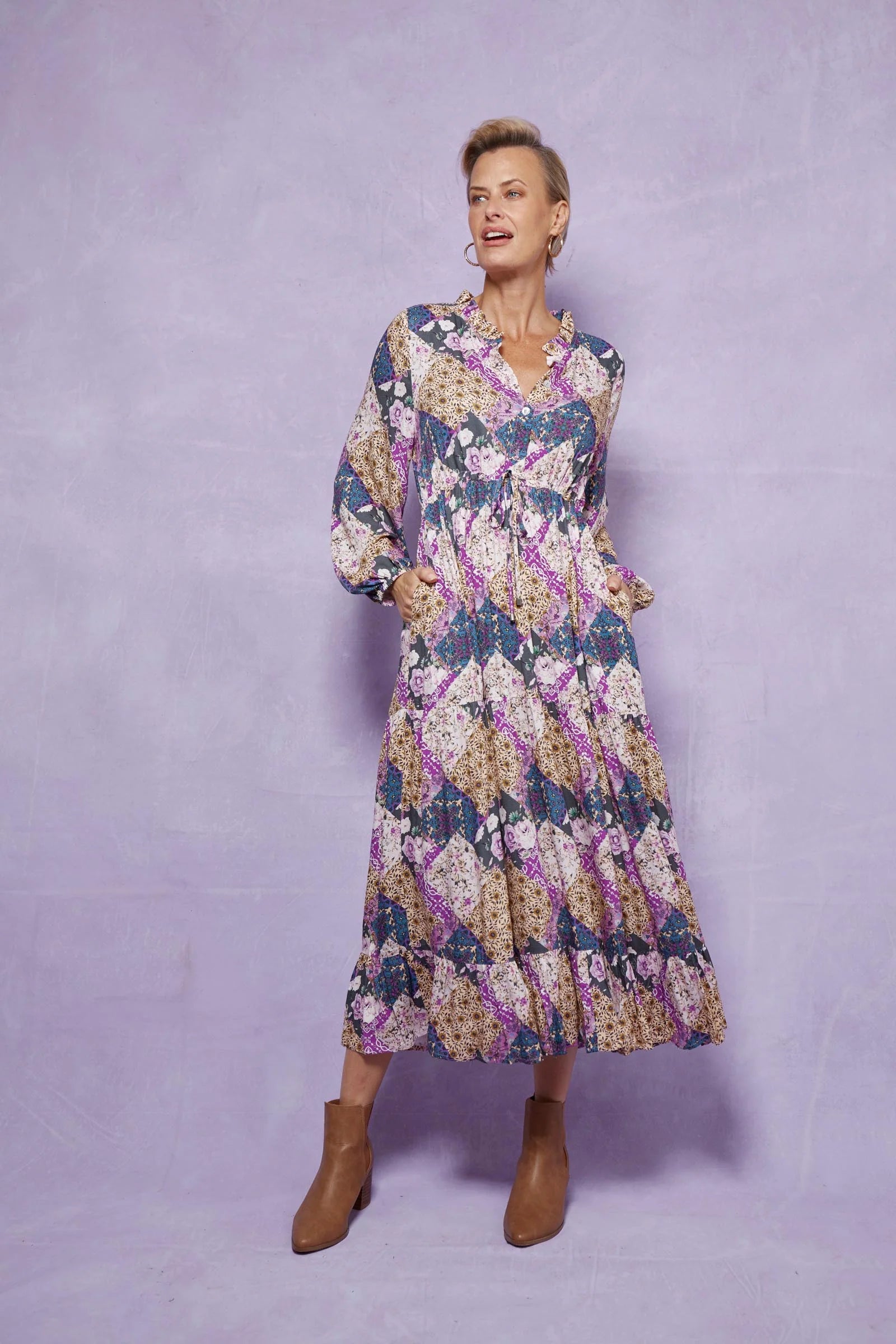 Coppola Maxi Dress - Violet Muse