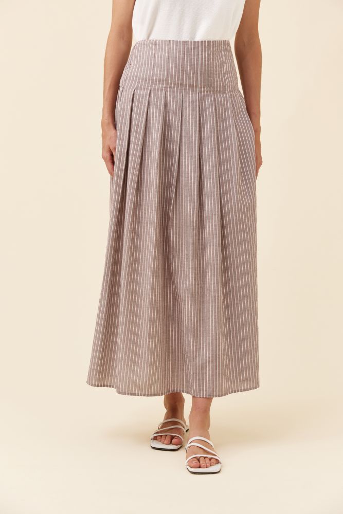 Lyndell Maxi Skirt - Taupe