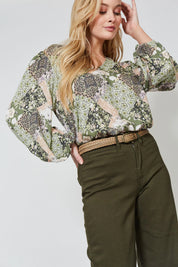 Coppola V Blouse - Evergreen Muse
