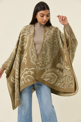 Lucia Cape - Stone Paisley